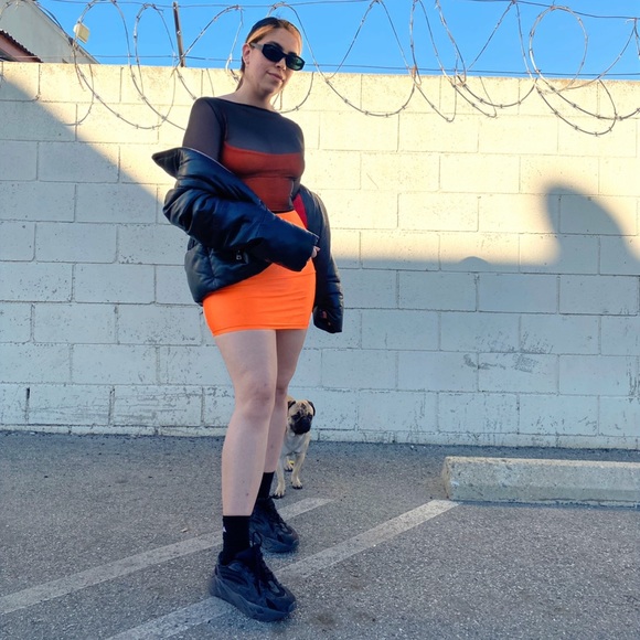 Orange body dress - Picture 2 of 4